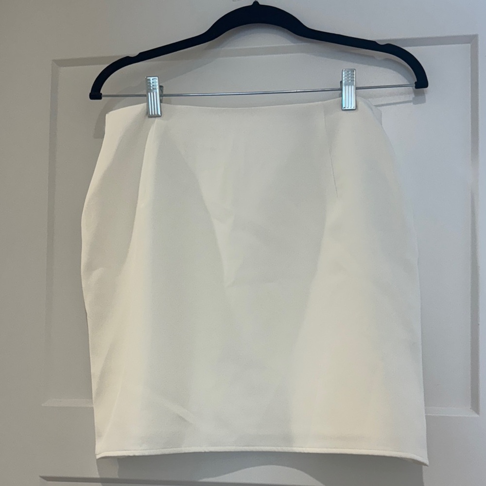 Lulu’s Elegant Short Pencil Skirt Womens Size Large White Business Classy